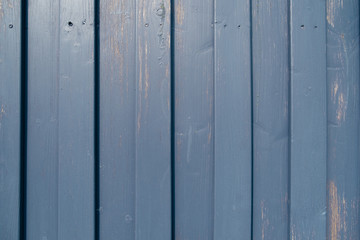 Blaue Holzwand