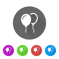 App Icon Long Shadow - 5 Colors