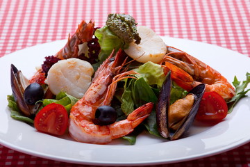 Thai slalad with seafood