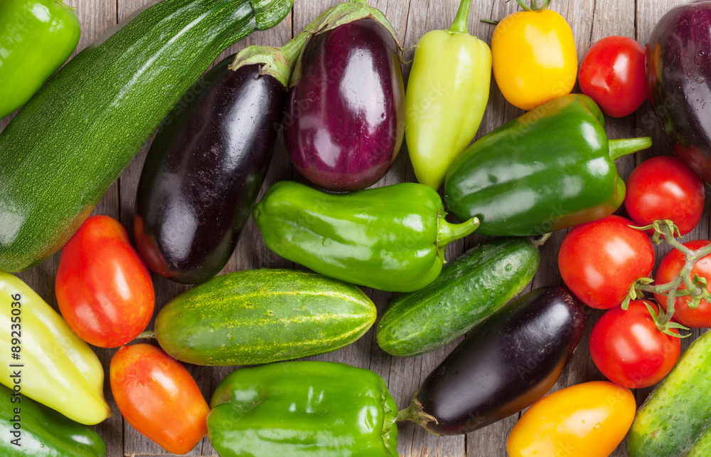 Canvas Prints Fresh farmers garden vegetables