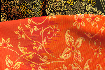 Antique Asian textile detail.
