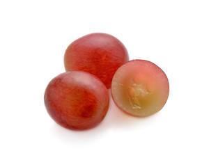 grapes isolated on over white background