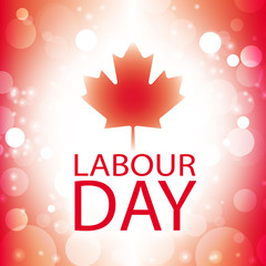 canada labour day greeting card abstract flag background vector - 89238094