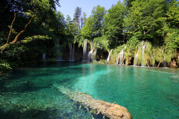 Spectacular waterfall landscape