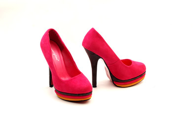 Pink  high heeel shoes