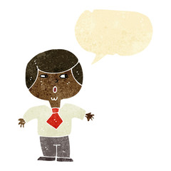 cartoon shocked boy with speech bubble