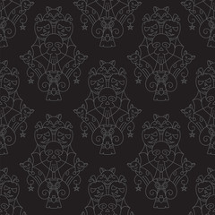 Halloween Seamless Pattern Illustration