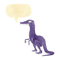 cartoon dinosaur with speech bubble