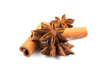 Stars anise and Cinnamon