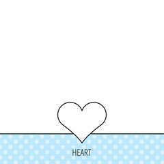 Heart icon. Love sign.