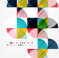 Semicircle triangle pattern