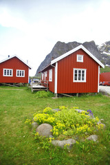 Traditional houses in Lofoten, Norway