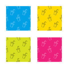 Soft drink icon. Soda sign.