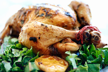 Whole free range chicken as sunday roast