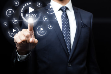 business, technology and internet concept