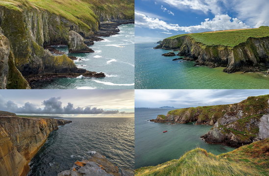 The Irish landscape - collage nature