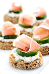 Platter of canapes