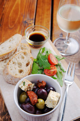 Delicious starter platter