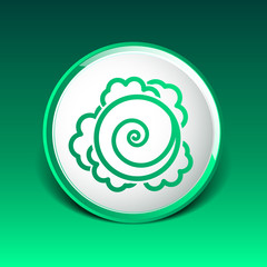 Cabbage. Vector hand drawn vegetables kale logo