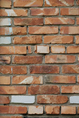 Fototapeta premium Red bricks wall. Background. 