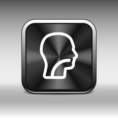 Ear, nose and throat symbol - vector illustration