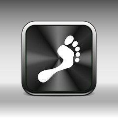 foot vector icon human footprint logo symbol