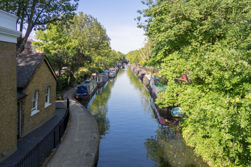 Fototapeta na wymiar Little Venice canal in London