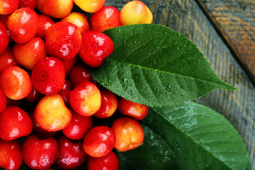 Sweet cherries, close-up