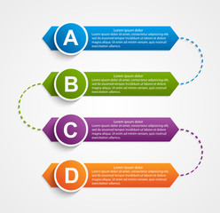 Abstract infographics design template.