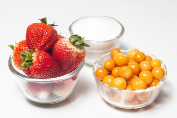 Frutas y azucar