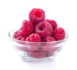 Raspberries (isolated on white)