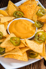 Portion of Nachos (with Cheese Dip)