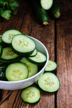 Heap of fresh Cucumbers