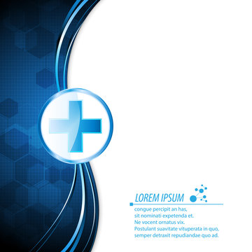 vector abstract health care innovation concept background