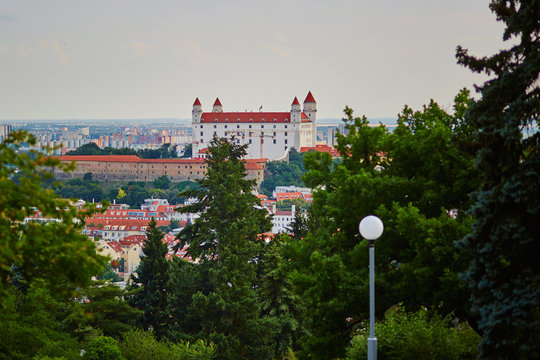 Scenic view of Bratislava castle