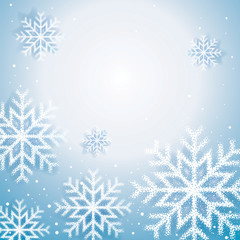 Fototapeta na wymiar Christmas snow flakes abstract background.