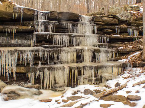 Winter waterfall