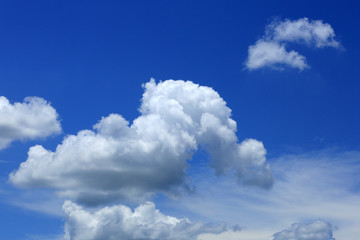 blue sky with nice cloud