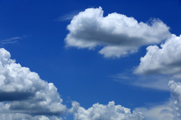 blue sky with nice cloud