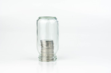 Jar with coin