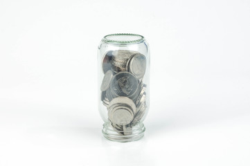 Jar with coin