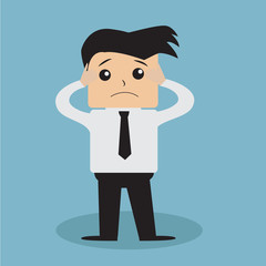 Business man sad.