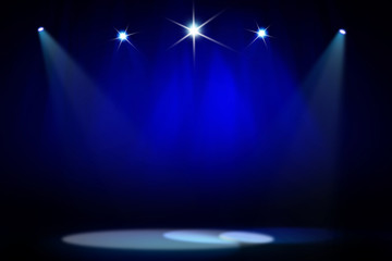 Blue stage light background