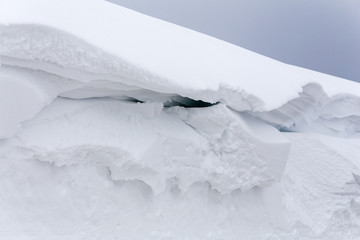 Fototapeta na wymiar Structure of snow
