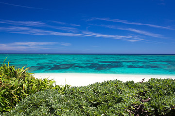 沖縄のビーチ・ナガンヌ島
