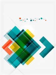 Clean colorful unusual geometric pattern design