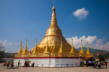 Golden stupa in Myanmar.