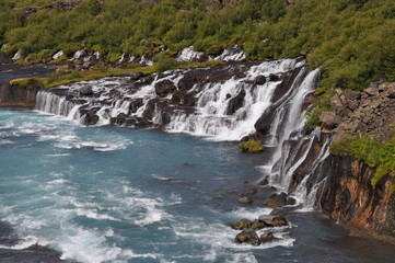Hraunfossar, Island