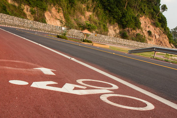 Bicycle road sign