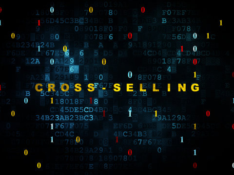 Business concept: Cross-Selling on Digital background